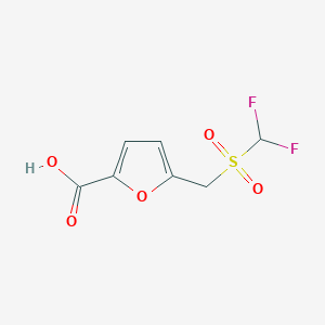 5-(Difluoromethanesulfonylmethyl)furan-2-carboxylic acid - 