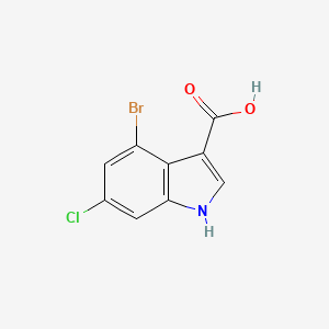 4-bromo-6-chloro-1H-indole-3-carboxylic acid - 