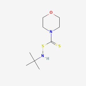 2-Propanamine, 2-methyl-N-((4-morpholinylthioxomethyl)thio)- - 68310-86-1