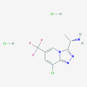 (1S)-1-[8-chloro-6-(trifluoromethyl)[1,2,4]triazolo[4,3-a]pyridin-3-yl]ethanamine dihydrochloride - 