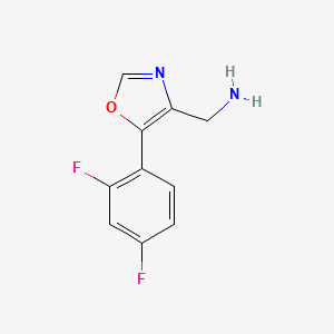 (5-(2,4-Difluorophenyl)oxazol-4-yl)methanamine - 