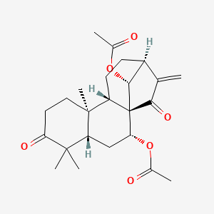 [(1R,2R,4S,9R,10S,13S,16R)-16-acetyloxy-5,5,9-trimethyl-14-methylidene-6,15-dioxo-2-tetracyclo[11.2.1.01,10.04,9]hexadecanyl] acetate - 
