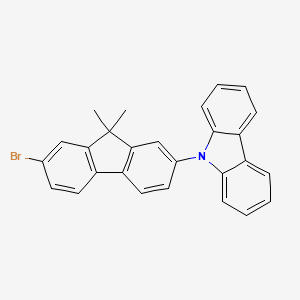 9-(7-Bromo-9,9-dimethyl-9H-fluoren-2-yl)-9H-carbazole - 