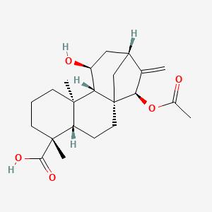 (4R,4aS,6aR,7R,9R,11S,11aS,11bR)-7-Acetoxy-11-hydroxy-4,11b-dimethyl-8-methylenetetradecahydro-6a,9-methanocyclohepta[a]naphthalene-4-carboxylic acid - 