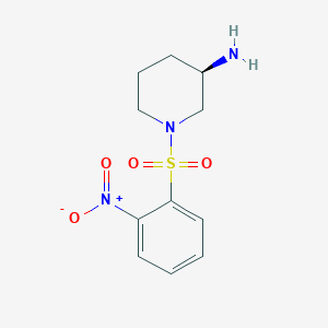 (R)-1-((2-Nitrophenyl)sulfonyl)piperidin-3-amine - 