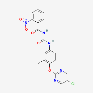 N-((4-((5-Chloropyrimidin-2-yl)oxy)-3-methylphenyl)carbamoyl)-2-nitrobenzamide - 