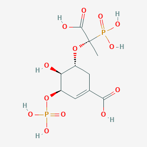 [3R-[3A,4A,5B(S*)]]-5-(1-Carboxy-1-phosphonoethoxy)-4-hydroxy-3-(phosphonooxy)-1-cyclohexene-1-carboxylic acid - 