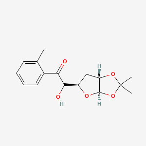 2-[(3aR,5R,6aS)-2,2-dimethyl-3a,5,6,6a-tetrahydrofuro[2,3-d][1,3]dioxol-5-yl]-2-hydroxy-1-(2-methylphenyl)ethanone - 