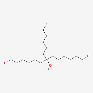 1,13-Difluoro-7-(5-fluoropentyl)tridecan-7-ol - 563-11-1