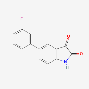 5-(3-Fluorophenyl)-1H-indole-2,3-dione - 