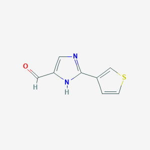 2-(Thiophen-3-yl)-1H-imidazole-5-carbaldehyde - 