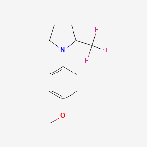 1-(4-Methoxyphenyl)-2-(trifluoromethyl)pyrrolidine - 