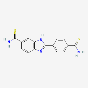 4-(6-Thiocarbamoyl-2-benzimidazolyl)thiobenzamide - 