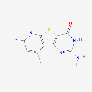 4-amino-11,13-dimethyl-8-thia-3,5,10-triazatricyclo[7.4.0.02,7]trideca-1(9),2(7),3,10,12-pentaen-6-one - 