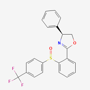 (S)-4-Phenyl-2-(2-((R)-(4-(trifluoromethyl)phenyl)sulfinyl)phenyl)-4,5-dihydrooxazole - 