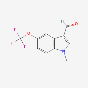 1-Methyl-5-(trifluoromethoxy)-1H-indole-3-carbaldehyde - 