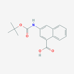 3-((tert-Butoxycarbonyl)amino)-1-naphthoic acid - 
