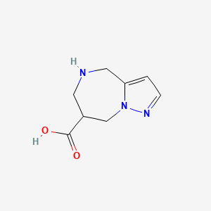 5,6,7,8-Tetrahydro-4H-pyrazolo[1,5-a][1,4]diazepine-7-carboxylic acid - 