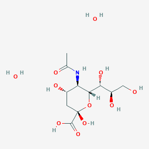 (2S,4S,5R,6R)-5-Acetamido-2,4-dihydroxy-6-((1R,2R)-1,2,3-trihydroxypropyl)tetrahydro-2H-pyran-2-carboxylic acid dihydrate - 
