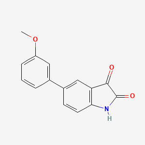 5-(3-Methoxyphenyl)-1H-indole-2,3-dione - 893736-24-8