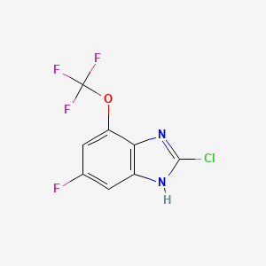 2-Chloro-6-fluoro-4-(trifluoromethoxy)-1H-1,3-benzimidazole - 