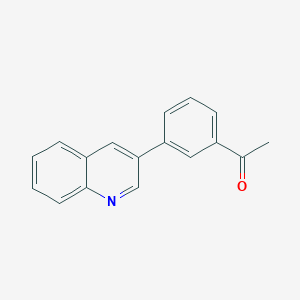 1-[3-(3-Quinolinyl)phenyl]ethanone - 893737-12-7