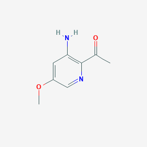 1-(3-Amino-5-methoxypyridin-2-YL)ethanone - 