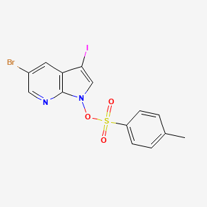 5-Bromo-3-iodo-1H-pyrrolo[2,3-b]pyridin-1-yl 4-methylbenzenesulfonate - 