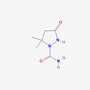 5,5-Dimethyl-3-oxopyrazolidine-1-carboxamide - 
