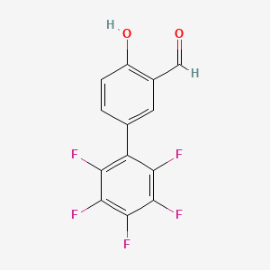 2',3',4',5',6'-Pentafluoro-4-hydroxy[1,1'-biphenyl]-3-carbaldehyde - 
