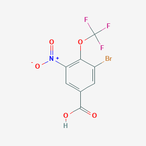 3-Bromo-5-nitro-4-(trifluoromethoxy)benzoic acid - 