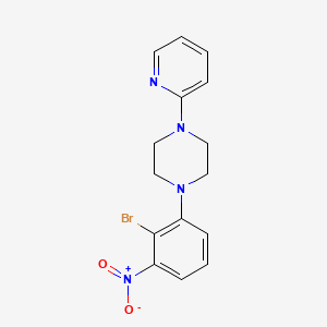 1-(2-Bromo-3-nitrophenyl)-4-(pyridin-2-YL)piperazine - 