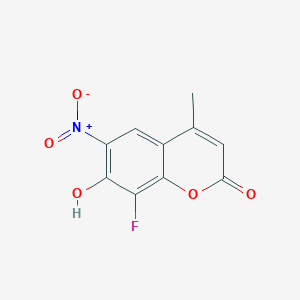 8-Fluoro-7-hydroxy-4-methyl-6-nitrocoumarin - 