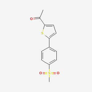 1-{5-[4-(Methylsulfonyl)phenyl]-2-thienyl}ethanone - 