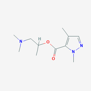 1-(Dimethylamino)propan-2-yl 1,4-dimethyl-1H-pyrazole-5-carboxylate - 