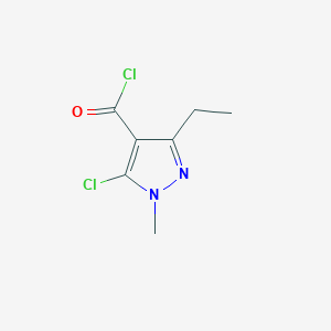5-Chloro-3-ethyl-1-methyl-1H-pyrazole-4-carbonyl chloride - 128564-58-9