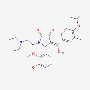 1-(2-(Diethylamino)ethyl)-5-(2,3-dimethoxyphenyl)-3-hydroxy-4-(4-isopropoxy-3-methylbenzoyl)-1H-pyrrol-2(5H)-one - 