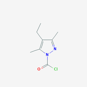 4-Ethyl-3,5-dimethyl-1H-pyrazole-1-carbonyl chloride - 
