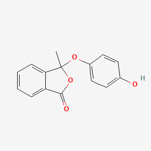 3-(4-Hydroxyphenoxy)-3-methyl-2-benzofuran-1(3H)-one - 93037-07-1