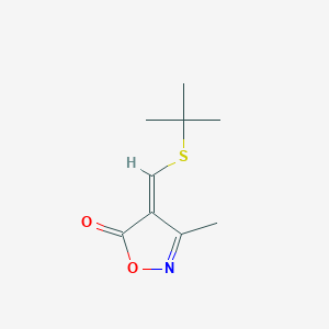 (E)-4-((tert-Butylthio)methylene)-3-methylisoxazol-5(4H)-one - 