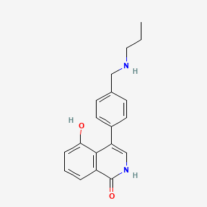 5-Hydroxy-4-(4-((propylamino)methyl)phenyl)isoquinolin-1(2H)-one - 651029-34-4