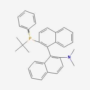 (1R)-2'-((R)-tert-Butyl(phenyl)phosphino)-N,N-dimethyl-[1,1'-binaphthalen]-2-amine - 