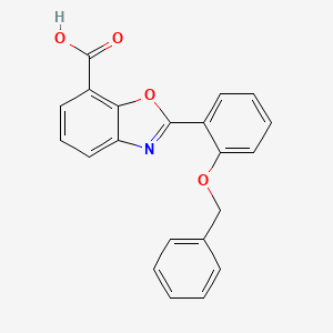 2-[2-(Benzyloxy)phenyl]-1,3-benzoxazole-7-carboxylic acid - 820252-95-7