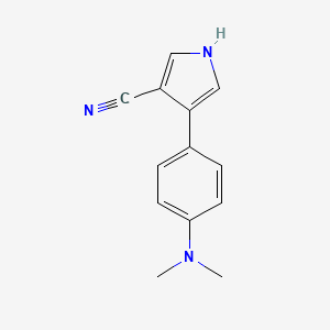 4-[4-(Dimethylamino)phenyl]-1H-pyrrole-3-carbonitrile - 87388-11-2