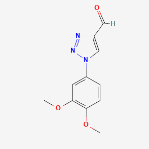 1-(3,4-dimethoxyphenyl)-1H-1,2,3-triazole-4-carbaldehyde - 916151-03-6