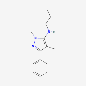 1,4-Dimethyl-3-phenyl-N-propyl-1H-pyrazol-5-amine - 