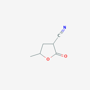 5-Methyl-2-oxotetrahydrofuran-3-carbonitrile - 76263-39-3