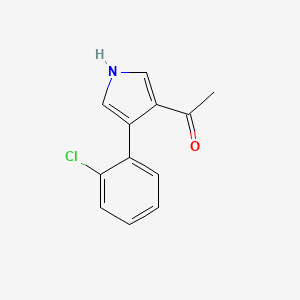 1-[4-(2-Chlorophenyl)-1H-pyrrol-3-yl]ethan-1-one - 87388-52-1