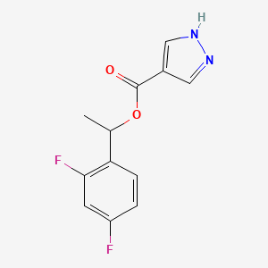 1-(2,4-Difluorophenyl)ethyl 1H-pyrazole-4-carboxylate - 