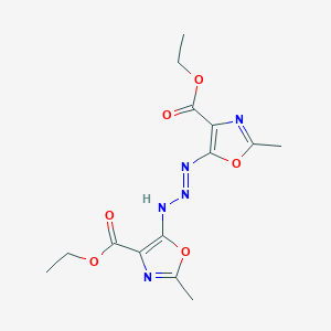 (E)-Diethyl 5,5'-(triaz-1-ene-1,3-diyl)bis(2-methyloxazole-4-carboxylate) - 